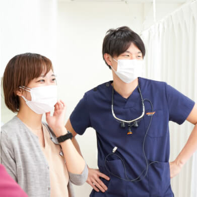 スタッフとの話し合い